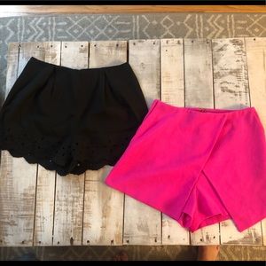 TOBI BUNDLE SHORTS pink & black size S!